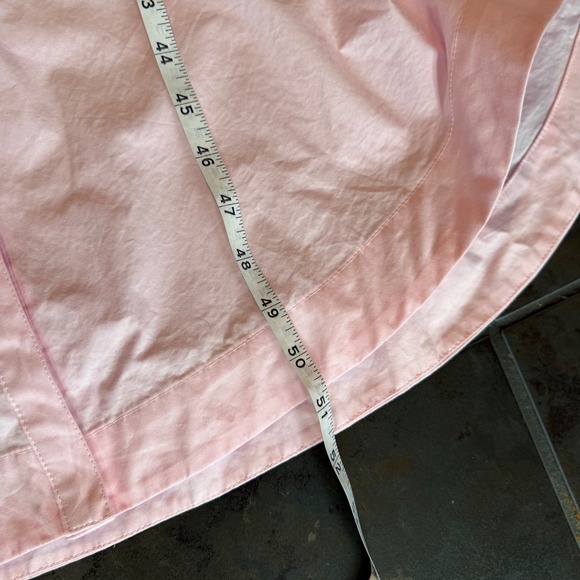 Maeve Anthropologie Soren Shirt Dress Pink Poplin Midi Oversized 1X Small Flaw - Picture 14 of 15